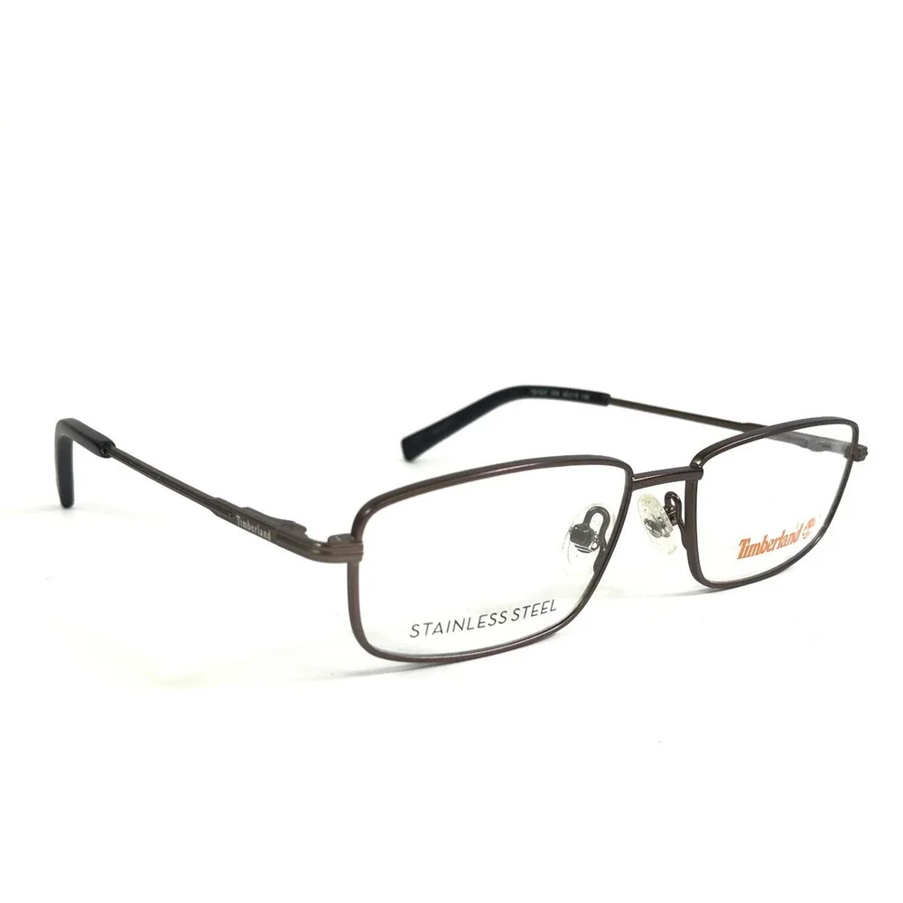 Timberland Eyeglasses Frames TB1607 009 Matte Brown Wire Rim 48-15-135